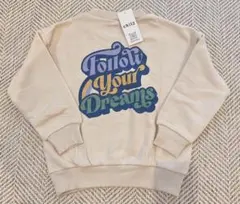 新品使用 chil2 バックプリントトレーナー 110