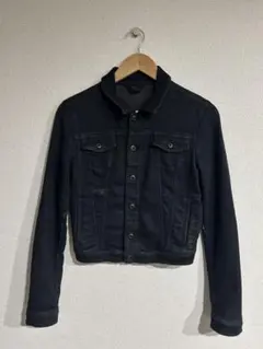 【美品】diesel archive コーティング　デニムジャケット　ブラック