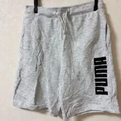 プーマグレー ハーフパンツ 【M】キッズ スウェット 短パン 海外古着 一点物