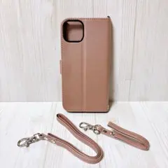 ⭐️iPhone 15 Plus ピンク 手帳型ケース ストラップ付き