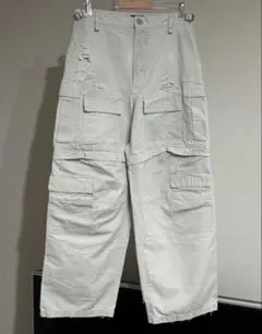 超美品 バレンシアガ 23AW 746493 クラッシュマルチカーゴロングパンツのサムネイル