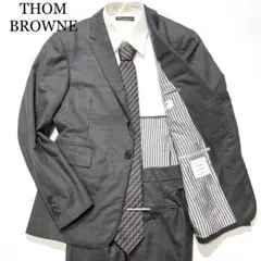 【極美品】THOM BROWNE スーツ セットアップ ボタンフライ グレー 1のサムネイル