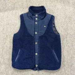 GO HEMP ネイビー ボアベスト L