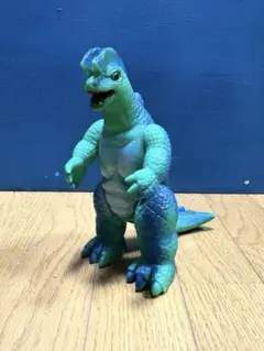 当時もの】マルザン ソフビ エレキング 濃緑 ウルトラセブン 左補修