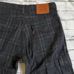 リーバイス503 Levi s夏用チェックカーゴショートパンツ34インチ中古