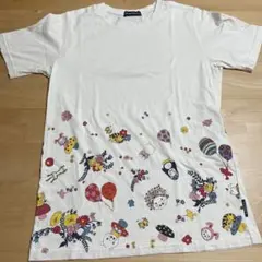 drug store's 半袖 Tシャツ ホワイト 総柄　サイズ３のサムネイル