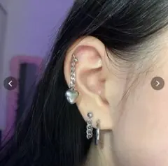 ハートピアス 軟骨ピアス