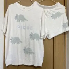 ジェラートピケ　ダイナソー　美品　上下セット