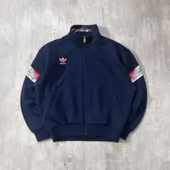 90s デサント期 アディダス ジャージ y2k トレフォイル L 短丈 濃紺