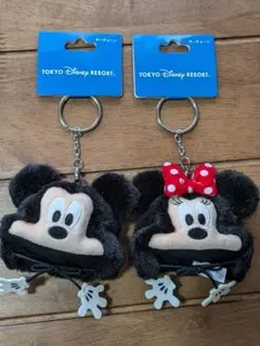 ディズニーリゾート　ファンキャップ　キーチェーン　ミッキー　ミニー