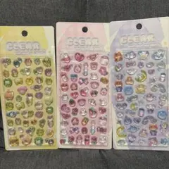 新品未開封·͜· ᕷぷくぷくキャンディシール　3種セット　吉田産業
