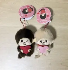 モンチッチ ぬいぐるみ ハートマスコット ペア　約10㎝