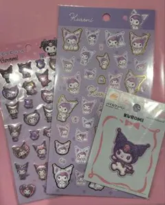 正規品最終値下げ　サンリオ　クロミぷくっとシール　パイルワッペン　平面シール