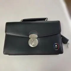 カステルバジャック　レザー クラッチバッグ 黒