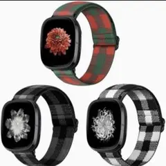 アップルウォッチベルト Applewatch チェック 3色 クリスマスカラー