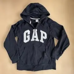 GAP Kids XL 150cm ブラック　ジップアップパーカー 美品