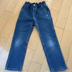 アプレレクール。デニムブルー ウエストゴム パンツ。デニムパンツ。130センチ