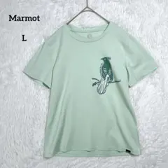 マーモット Tシャツ ライトグリーン L 半袖 プリント クルーネックのサムネイル