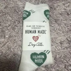 HUMAN MADE ハートロゴ ソックス ホワイト グリーンのサムネイル