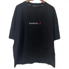 【美品ロゴ】KANGOL カンゴール 刺繍Tシャツ 黒 XL ビッグシルエットのサムネイル