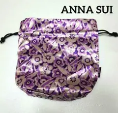 アナスイ　ANNA SUI♠巾着　パープル　アナスイらしい柄のサムネイル