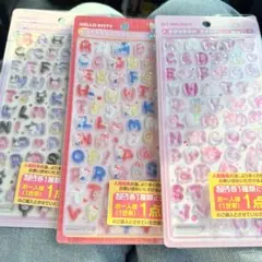 ボンボンドロップシール　サンリオ文字　キティ　マイメロ　クロミセット