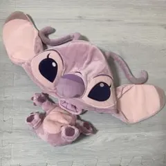 上海ディズニー スティッチエンジェルふわふわファンキャップぽんぽん
