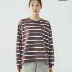 グローバルワーク ヘビロッTEEボーダー長袖
