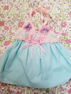 お花キャミハンドメイドチュール90cmサイズ調節できます