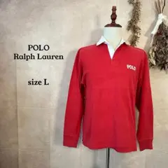 希少★ POLO by Ralph Lauren ラガーシャツ 長袖 L 旧タグ