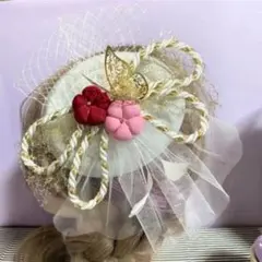 ❁︎ゆめる様❁︎ 成人式 和装 髪飾り ヘッドドレス トーク帽