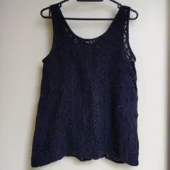 ネイビー ノースリーブ キャミソール M AZUL by moussyのサムネイル