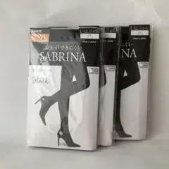 GUNZE SABRINA タイツ 80デニール L-LL ブラック 3足セット