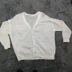 AMERICAN HOLIC オフホワイト ニットカーディガン L