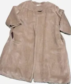 ベージュシャギーアルパカコート