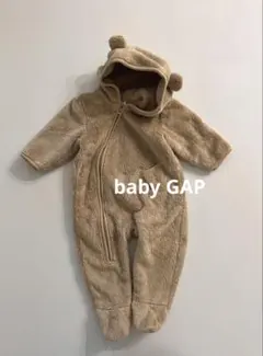 babyGAPベビーギャップベビーくま耳ジャンプスーツロンパースフワモコ60cm