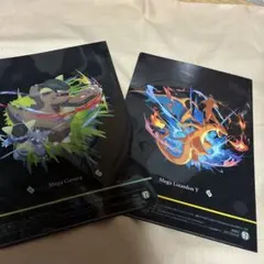 セブンイレブン メガリザードン X Y クリアファイル　他1枚