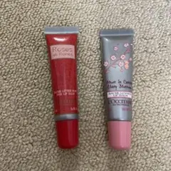【未使用】ロクシタン リップバーム　2本セット　ローズ　さくら