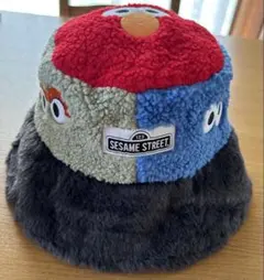 SESAME STREET エルモ・クッキーモンスター・オスカー帽子