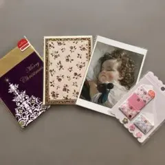 大人っぽいポストカードと封筒セット