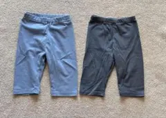 無印良品　レギンスパンツ　80サイズ　2枚まとめ　7分丈