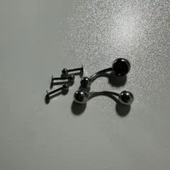 ステンレススチール ボディピアスセット