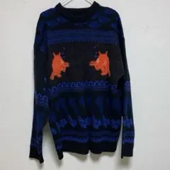 graniph メンダコ ウォッシャブルジャカードニット XLサイズ