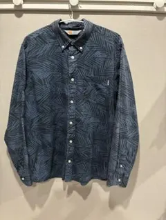 カーハート Carhartt 長袖シャツ L アメカジ　リーフ柄　ボタンダウンのサムネイル