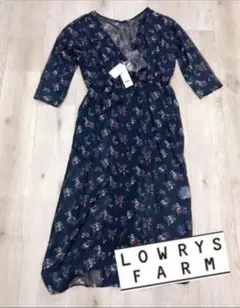 【タグ有　匿名配送】ローリーズファーム　花柄　ガウン　ワンピース　薄手羽織