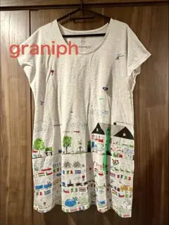 graniph グラニフ 半袖 Tシャツ 総柄のサムネイル