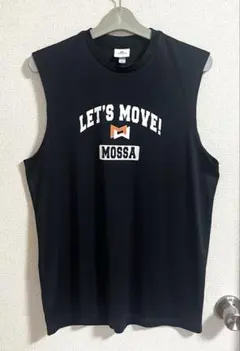【美品】MOSSA ノースリーブシャツ ブラック LLのサムネイル