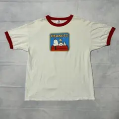 00s ALSTYLE PEANUTS スヌーピー　リンガーT 検 90s
