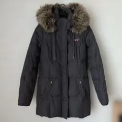 ホリスター　ダークグレー ダウンジャケット フード付き