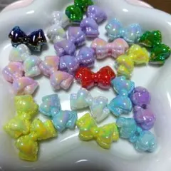 カラフルリボンビーズ 46g